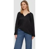 s.Oliver Langarmbluse Bluse Satinbluse im Relaxed Fit