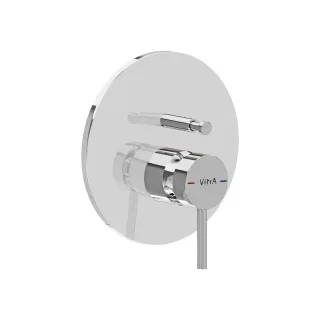 VitrA Minimax Round Einhebel-Wannenfüll- und Brausearmatur V-Box Unterputzmontage Chrom,A43708EXP A43708EXP