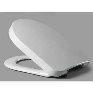 Haro WC-Sitz 529505 weiß, Scharniere Edelstahl, Klappdübel, Schlitzscheibe