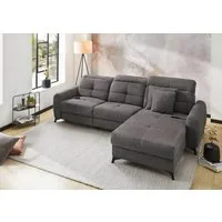 Jockenhöfer Gruppe Ecksofa Chillout L-Form, B: 288 cm, elektr. Relaxfunktion im Sitz und Ottomane, 140kg Belastbarkeit je Sitz, Kopfteilverstellung & Zierkissen