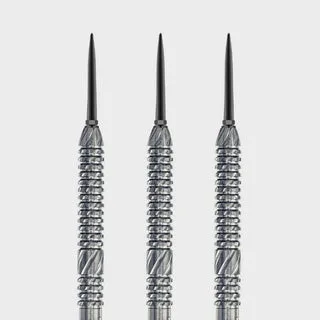 Steel Dart Barrel Zylinder Grip2 V6 - Silber / 21g