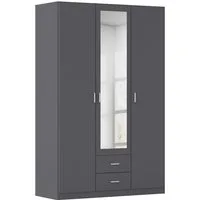 rauch Kleiderschrank Schrank Garderobe Ankleide GAMMA Breiten 91/136/181/226/271/315/360 cm (in 3 Ausstattungen BASIC/CLASSIC/PREMIUM (inkl. SOFT-CLOSE-Funktion) verschiedene Griff-Varianten, mit Spiegel TOPSELLER MADE IN GERMANY