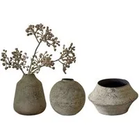 Mirabeau Tischvase Vase 3er Set Nalira antikgrün