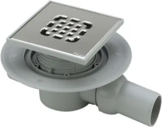 Viega Badablauf 4935.2 in 40x50mm Kunststoff grau 557140