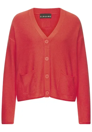 LASCANA - Elbsand LM Elbsand Knit Cardigan red - Gr. - 34