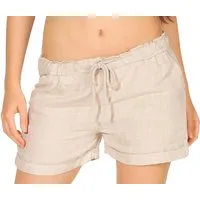 malito more than fashion Leinenhose malito Damen Shorts aus Leinen, lässige Bermuda, Pants für den Stran Damen Short aus Leinen