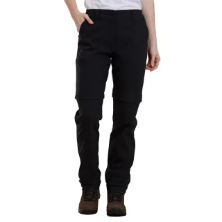 Mountain Warehouse Womens/Ladies Hiker Stretch Zip-Off Hose (Schwarz)