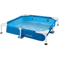 Intex Planschbecken Hundepool Set (152x152x30,5cm), inkl. Filterpumpe
