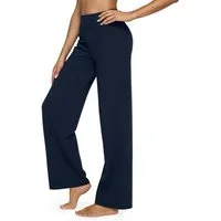 G4Free Jogginghose Yoga Hosen Damen Kleiderhose Hohe Taille Arbeitshose mit 4 Taschen Strecken weites Bein