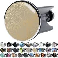 Sanilo Waschbeckenstöpsel mit Motiv, viele schöne Abflussstöpsel zur Auswahl, Ø 4 cm, hochwertig, universell, 100% wasserdicht