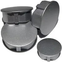 STECKEL Wanddekoobjekt 4 Stück silber Steckdosen-Abdeckungen 40.B4 Staubschutz für Steckdosen (Sparset, 4 St., 4er-Set)