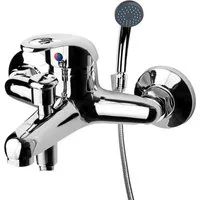Zilan Badarmatur ZLN-7710 (Set) Edelstahl,DIN-Anschluss,inkl. Handbrause & Brauseschlauch