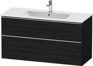 Duravit D-Neo Waschtischunterbau wandhängend Eiche Schwarz Matt 1210x462x625 mm - DE4364070160000 DE4364070160000