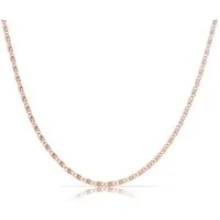 Made by Nami Edelstahlkette Minimalistische Halskette für Damen mit starkem Karabiner-Verschluss, Choker-Kette Frauen & Mädchen Filigrane Gliederkette