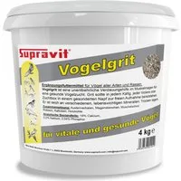Supravit Vogelgrit - Mineralgrit für Vögel & Geflügel mit Calcium, Ergänzungsfutter für: Ziervogel