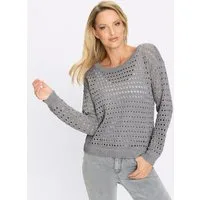 heine Strickpullover Pullover Langarm Ajour