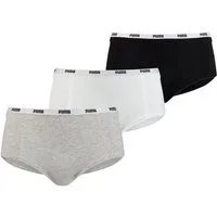 PUMA BODYWEAR Panty Mini Shorts Comfort Cotton Stretch (Set) Webgummibund, Logo