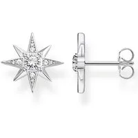 THOMAS SABO Paar Ohrstecker Stern silber, mit Zirkonia (synth)