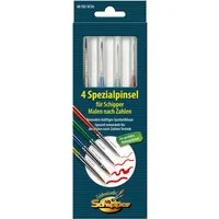 Schipper Kreativset Malen nach Zahlen, Spezialpinsel, (Set, 4-tlg), Made in Germany