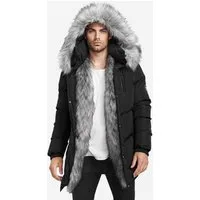trueprodigy Winterjacke Zayn Stylische Kapuze mit Fellimitat