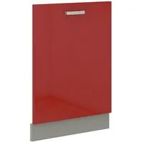 Küchen-Preisbombe Frontblende Geschirrspüler vollintegriert 60 cm Rot Hochglanz Küche Bianca Rose (Frontblende Geschirrspüler vollintegriert, 1 St), Modern