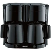 Severin Filterkaffeemaschine, 1l Kaffeekanne, 1x4, mit 2 Thermokannen, 2x 100 W