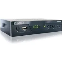 Schwaiger DVB-S2 Full HD Satellitenreceiver (TV Receiver, Fernseh Receiver, schwarz, HDMI Anschluss, USB Anschluss, Fernbedienung)