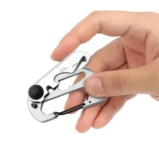 IPRee 9in1 13in1 Mini Multifunction Wrench & Bottle Opener Compact Card Tool Stainless Steel Climbing Carabiner EDC Keyc