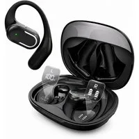 Futicare Bluetooth 6.0 Sportkopfhörer mit Ohrbügel, für Radfahren & Training, Open-Ear-Kopfhörer (kabellose Kopfhörer mit 16,2-mm-Treiber,IPX7,Dual-Mikrofon,60 Std.Akku)