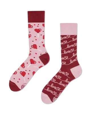 many mornings - Socken - Love rot - Gr. - 35-38