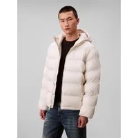 Calvin Klein Jeans Steppjacke LS NYLON MONOGRAM PUFFER JKT Mit Rundhalsausschnitt, regular fit