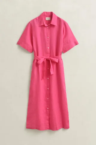 GANT - Hemdblusenkleid aus Leinen - Gr. - 38