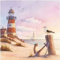 Ambiente Luxury Paper Products Papierserviette 20 Servietten Sunset 33x33cm, (20 St)