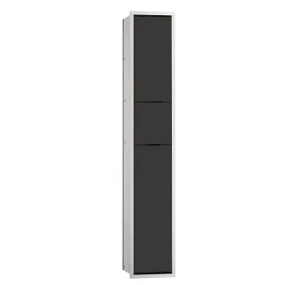 Emco Asis Gäste-WC-Modul 976027570 Papierhalter, Toilettenbürstengarnitur