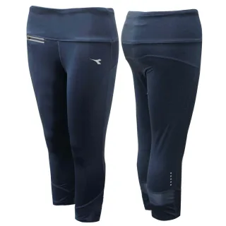 Diadora Womens Navy 6/8 Leggings