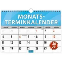 Trötsch Verlag Terminkalender TRÖTSCH - Monatsterminer Monatsterminkalender 2027 mit Wire-O-Bindung