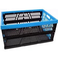 Ebaxx Klappbox Klappbar Box Kiste Transport Einkaufskorb Faltbar 45 Liter, 45 l, Zusammenfaltbar