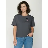 GreenBomb T-Shirt Nova Cat Walk (1-tlg., 1) Flammgarn, lockerer Schnitt, entspannter längerer Ärmel