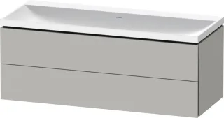 Duravit L-Cube c-shaped Set wandhängend Betongrau Matt 1200x480x480 mm - LC6953N07070000 LC6953N07070000