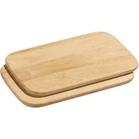 ZASSENHAUS Schneidebrett Frühstücksbretter hell 28 x 20 cm 2er Set, Akazienholz, (Schneidebretter)