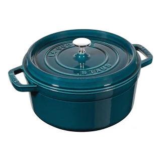 Staub La Cocotte Cocotte 22 cm, rund, La-Mer, Gusseisen