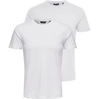 ONLY & SONS T-Shirt ONSBASIC SLIM O-NECK 2-PACK NOOS (Packung, 2-tlg)