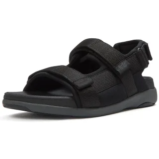 Fitflop F-Mode Go Polyester Herren schwarze Sandalen