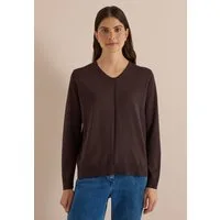 CECIL V-Ausschnitt-Pullover im soften Baumwoll-Mix