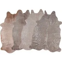 LUXOR living Fellteppich Rinderfell Deluxe, fellförmig, Höhe: 4 mm, echtes Rinderfell, mit metallisch glänzenden Akzenten, Naturprodukt