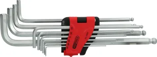KS Tools Kugelkopf-Innensechskant-Winkelstiftschlüssel-Satz,XL,10-tlg, Zoll - 151.4920