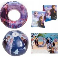 SAMBRO Schwimmring Disney Die Eiskönigin Schwimmset Elsa : Ärmel, Ring, Ball - 3-in-1 Set