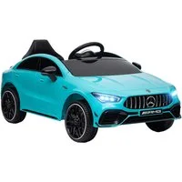 AIYAPLAY Elektro-Kinderauto Merceds-Benz AMG GTR Kinderauto mit 2,4G Fernbedienung, Hupe, Belastbarkeit 30 kg, (1-tlg), bis 5 km,h, für Kinder 3-6 Jahre, Hellblau