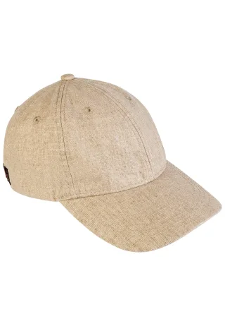 camel active - Cap aus einem Baumwoll-Leinen-Mix sand