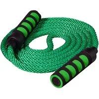 Best Sporting Springseil Springseil mit Softgriffen I Länge 400 cm I Farbe Grün, Ideal für spielerische Übungen mit Kindern